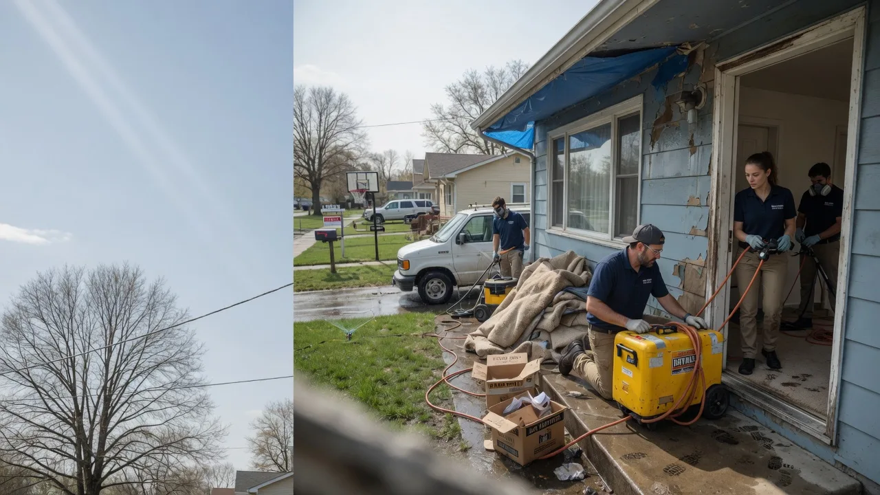 Basement Flood Cleanup in Spring Valley, OH near me